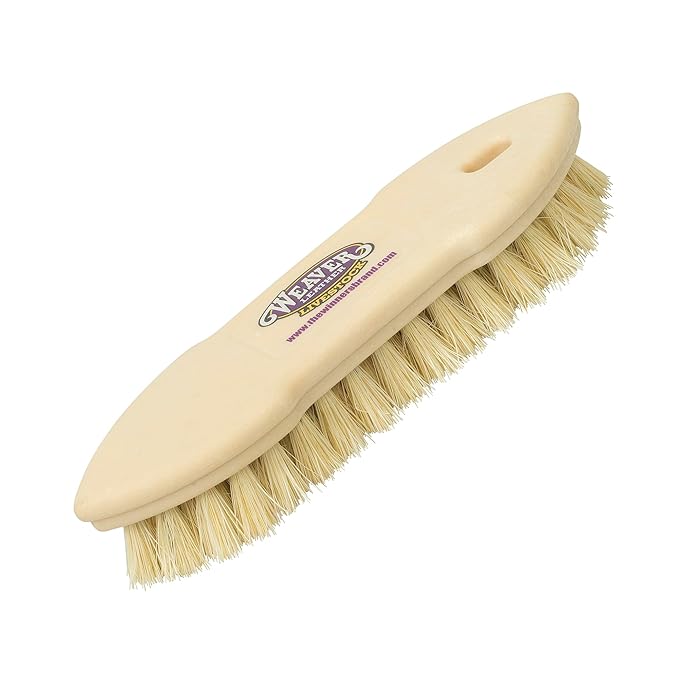 Weaver Livestock Tampico Pig Brush, Plastic Grooming Brush for Dirt Removal, Soft Bristle Tampico Brush for Smooth Hair, D...