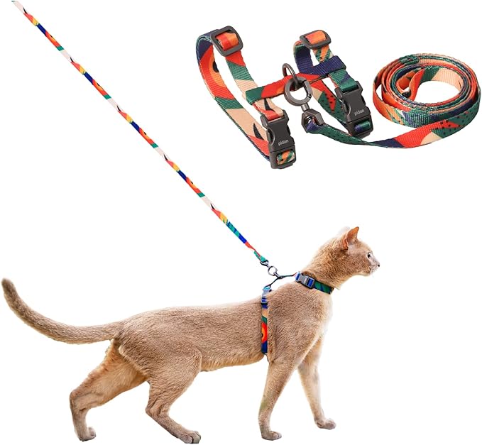 pidan Cat Harness and Leash Set, XL Size for Large Cats, Escape Proof - Adjustable Kitten Harness for Large Small Cats, Li...