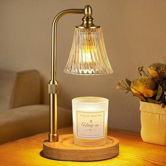 Candle Warmer Lamp with Timer Dimmable,Birthday Gifts for Women Mom Sister,Adjustable Height Wax Melt Warmer for Jar Candl...