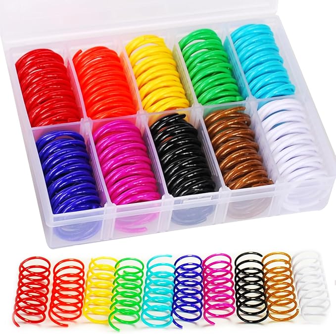 JoyArrive 40Pcs 10 Colors Box Stored Springs for Indoor Cats, Cats Coil, Cat Interactive Toys, Cat Swatting Toy, Self-Play...