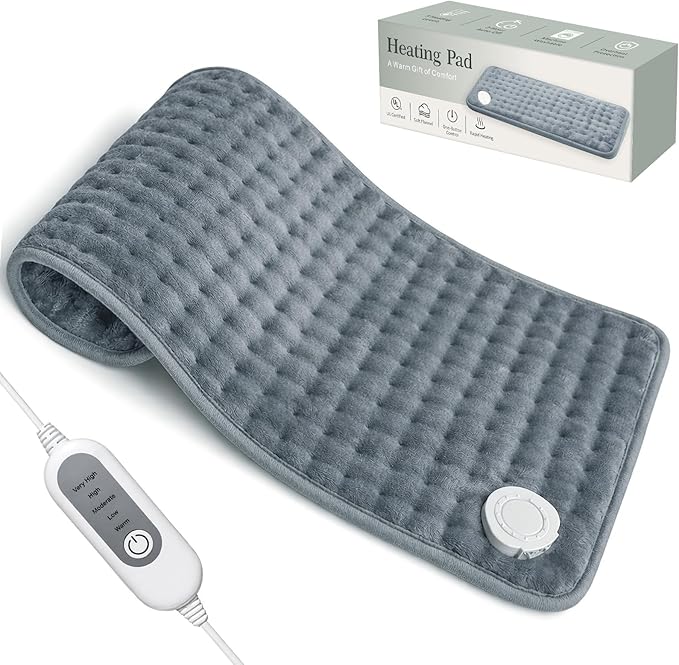 Heating Pad for Back Pain & Period Cramps,Moist Heated Pad for Abdomen, Legs & Muscles,5 Heat Levels, 2-Hour Auto Shut-Of...