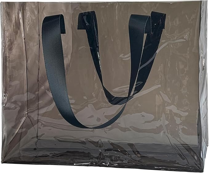 TotePrint Holographic PVC Beach Bag Waterproof - 18×13×6inch Large Clear Tote for Women Men Pool Travel Sandproof Carry All