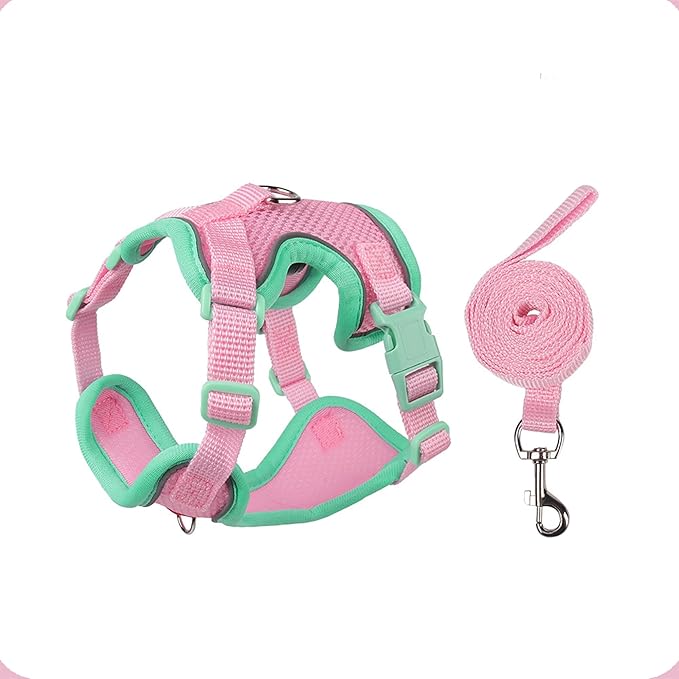 Muejjur Cat Harness and Leash Set for Walking – Escape-Proof Reflective Vest for Cats and Small Dogs, Adjustable Soft Air ...