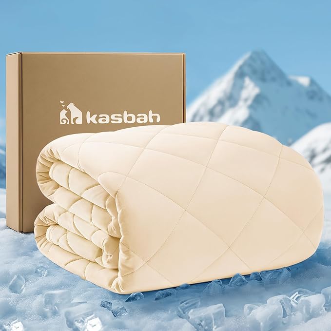 KASBAH Dog Cooling Blanket & Mat, Waterproof Pet Blankets for Couch, Bed and Car Seat, Washable Reversible Dog Blanket Thr...