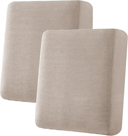 H.VERSAILTEX Super Stretch Individual Seat Cushion Covers Sofa Covers Couch Cushion Covers Slipcover Sets Thick Jacquard T...
