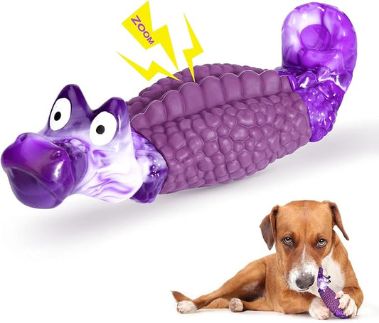 HGB Tough Dog Chew Toys for Aggressive Chewers, Squeaky Indestructible Dog Toy for Large Dogs to Keep Them Busy & Reduce B...