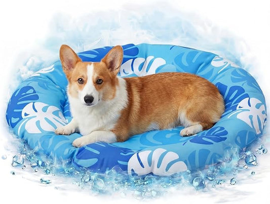 Drydiet Cooling Mat for Large Cats, 33.9'' x 28.3'' Thickened Rectangular Pad Anti-Grab Internal Cold Gel Without Water Fi...