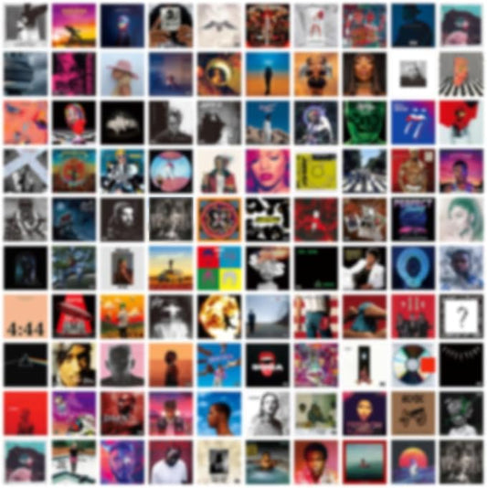 A ART·ZONE 100 Pcs 5x5 Inch | Posters Wall Collage Kit for Room, Album Cover, Music, Rapper, Band, Wall Poster for Bedroom