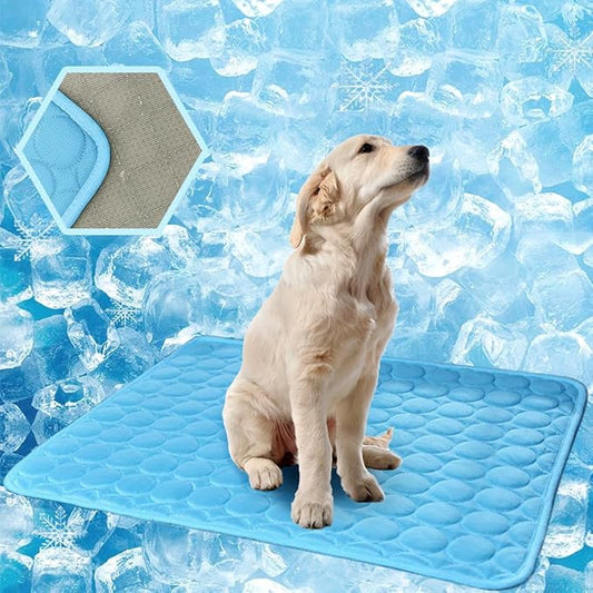 MeiLiMiYu 2026 Upgraded Washable Dog Cooling Mat Ice Silk Cooling Mat for Dogs Pet Self Cooling Pad Blanket Dog Cooling Pa...