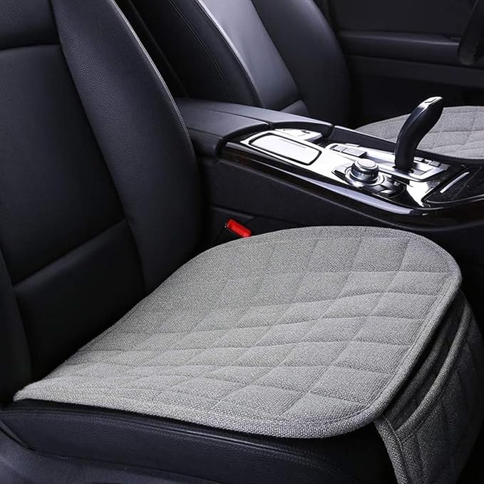 Suninbox Car Seat Cover,Linen Bottom Car Seat Covers,Universal Cloth Car Seat Cushion Cooling Breathable Ventilated Front ...