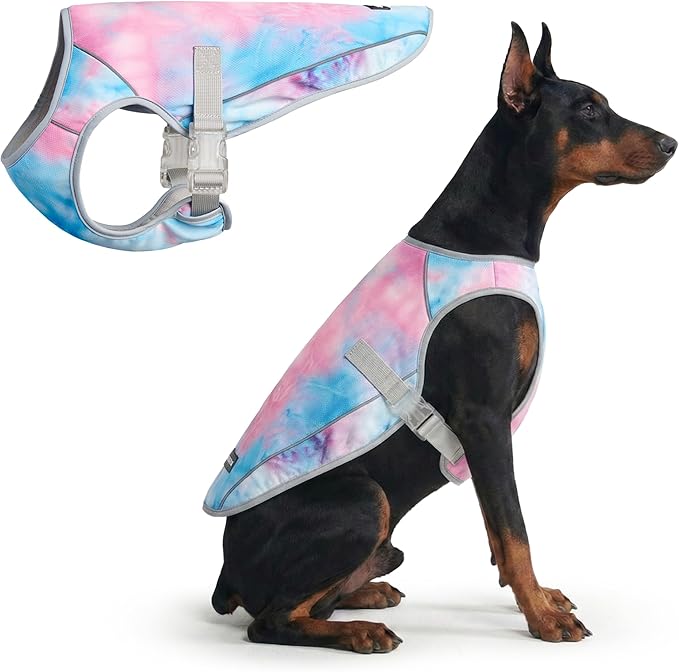 Spark Paws Dog Cooling Vest - SPF 50 UV Sun Protection - Summer Heat Relief Gear for Dogs, Lightweight, Evaporative Coolin...