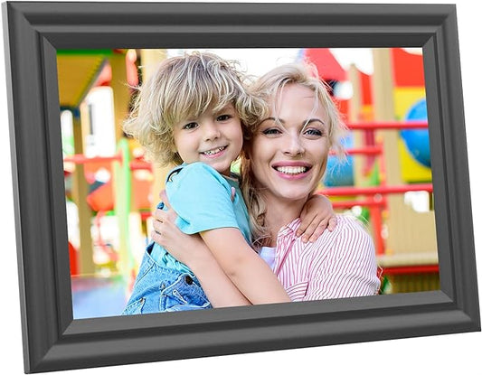 Digital Picture Frame WiFi 10.1 Inch Digital Photo Frame, Electronic Picture Frame, 16GB Storage, Auto-Rotate, IPS Touch S...
