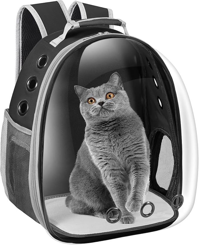 Cat Carrier Backpack, Pet Carrier Backpack Front Pack for Small Medium Cat Puppy Dog Carrier Backpack Bag Space Capsule, P...