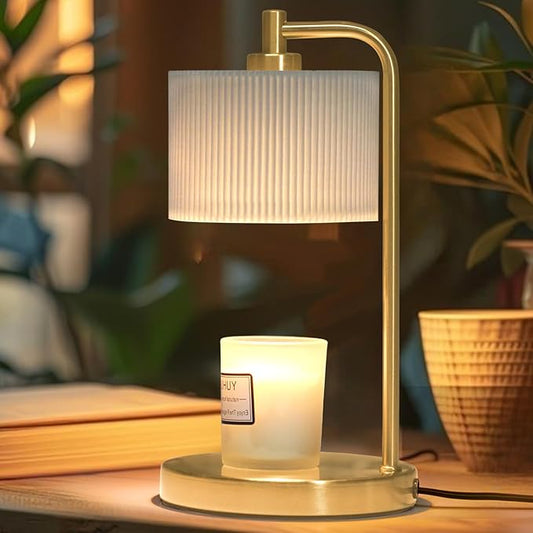 NITOWOLF Candle Warmer Lamp with Timer, Dimmable Candle Wax Warmer Electric Candle Lamp for Scented Candles with Bulbs, Ch...