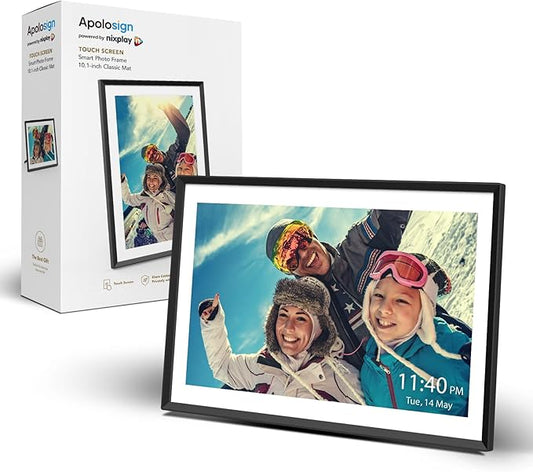 Digital Picture Frame Powered by Nixplay 10.1", Share Photos/Videos via Nixplay App or Email, WiFi Digital Photo Frame wit...