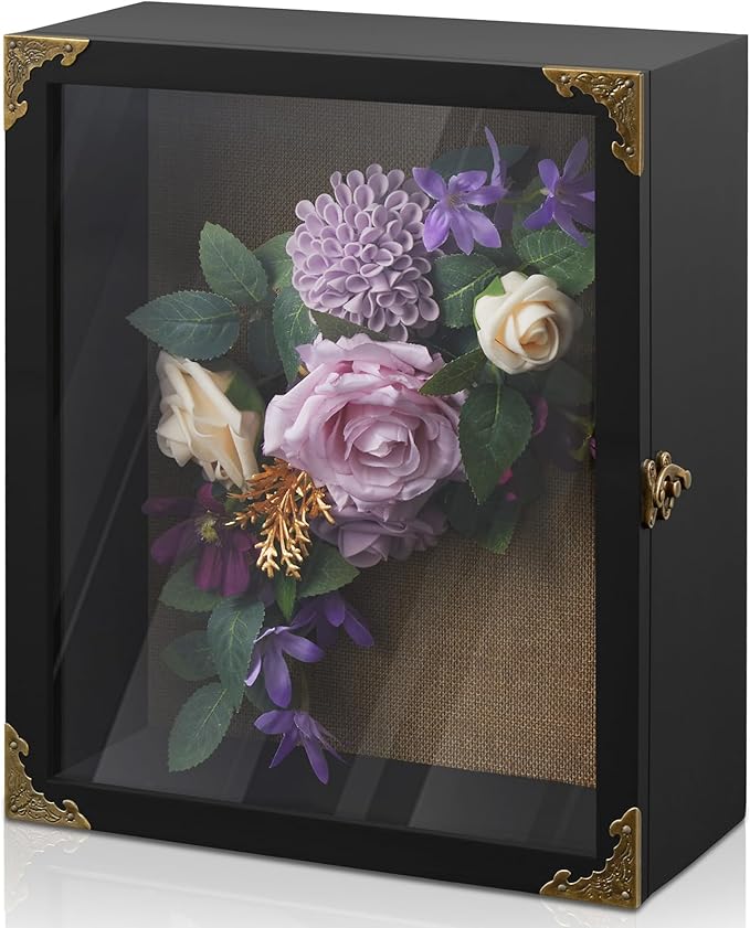 BWODYAY Deep Shadow Box,11x13-inch Shadow Boxes Display Cases, Large Shadow Box Frame, 4-inche Interior Deep Display Case...