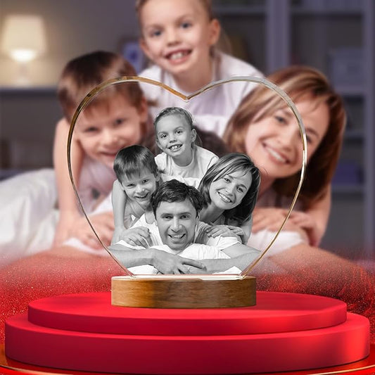 Artmosphere 3D Crystal Photo, Personalized Mothers Day Gifts for Mom, Women, Wife, Her, Him, Men, Husband, Grandma, Great ...