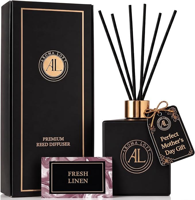 Reed Diffuser - Fragrance Diffuser for Home - 5 oz. Oil Diffuser Sticks - Bathroom Diffuser Set- Oil Diffuser Reeds - Scen...