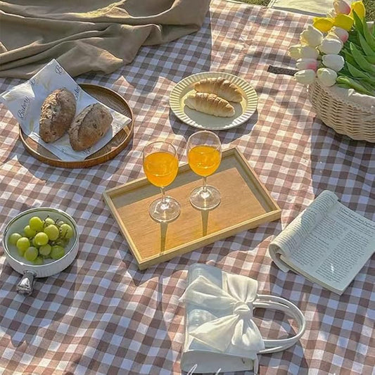 PUPOPIK Outdoor Picnic Blanket, Foldable Waterproof Sand Beach Mat,Large 80x60in Beach Camping Hiking Travel Family Concer...