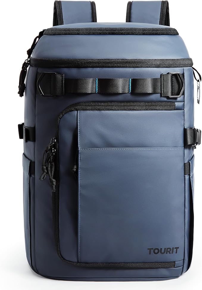 TOURIT 38 Cans Backpack Cooler: Leak Proof Waterproof 2 Insulated Compartments Soft Cooler Bag Beach Travel Camping Picni...