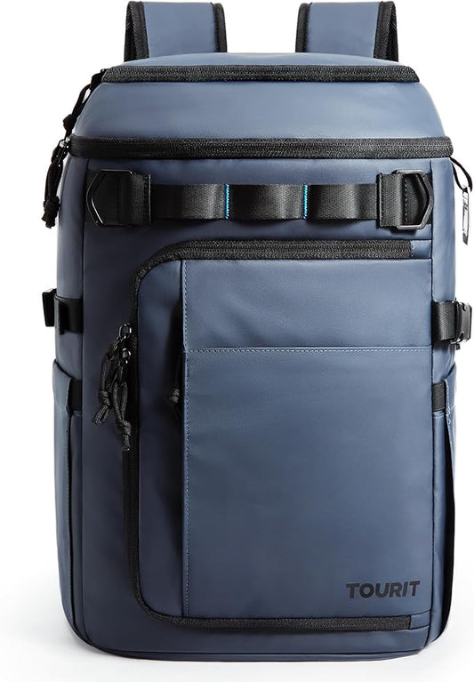 TOURIT 38 Cans Backpack Cooler: Leak Proof Waterproof 2 Insulated Compartments Soft Cooler Bag Beach Travel Camping Picni...