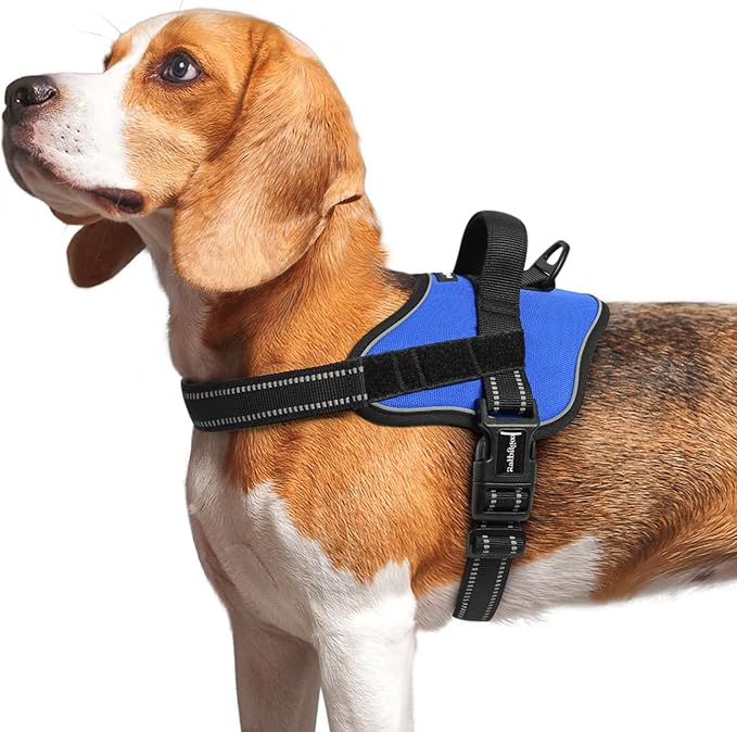 rabbitgoo Dog Harness Medium Sized, No Pull No Choke Pet Vest, Easy Wearing with One Buckle, Reflective, Adjustable Pet Ha...
