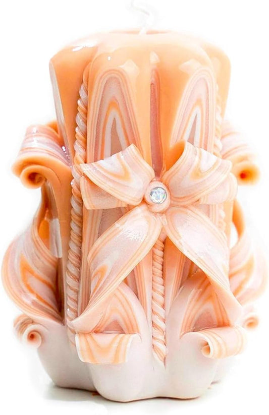 Carved Candle Artisan, Handcrafted Decorative Dipped, Home Decor, Fancy Unique Birthday Gift, New Year, Thanksgiving, Chri...
