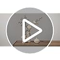 SincereLuxe White Ceramic Vase Set of 3 in Beige, Modern Aesthetic Stone-Look Textured Pottery Vases for Shelf & Bookshelf...
