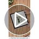 Americanflat 14x14 Wedding Signature Frame - Set of 2 - Use as 5x7 Frame with Mat or Display 14x14 Photos Without Mat - Si...