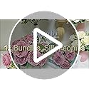 Nagobi Peonies Artificial Flowers Bulk, 12 Bundles Fake Silk Peonies Faux Eucalyptus Bouquet Realistic Peony Floral Arrang...
