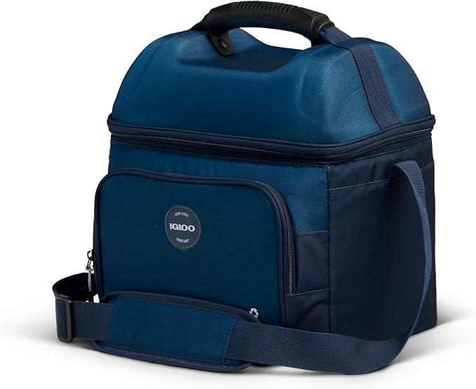 Igloo Gripper Soft Sided Cooler Bag | Insulated Dual Compartment Lunch Cooler