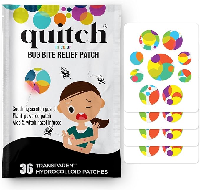 Quitch Mosquito Bite Itch Relief Patch, After Bite Insect Bite Treatment, Anti Itch Cream Alternative, Insect Bite Relief,...