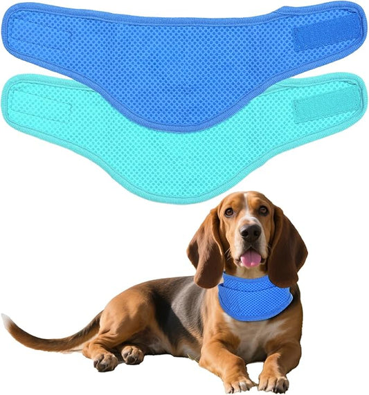 hoyuwak 2 Pack Instant Cooling Dog Bandana Scarf & Vest – Reusable, Adjustable Pet Cooling Bandana for Dogs, Summer Essent...