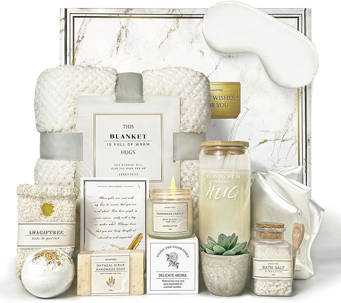 AHAGIFTREE Mother's Day Care Package for Women,12PC Get Well Gifts for Women After Surgery,Birthday,Get Well Soon,Grief,Sy...