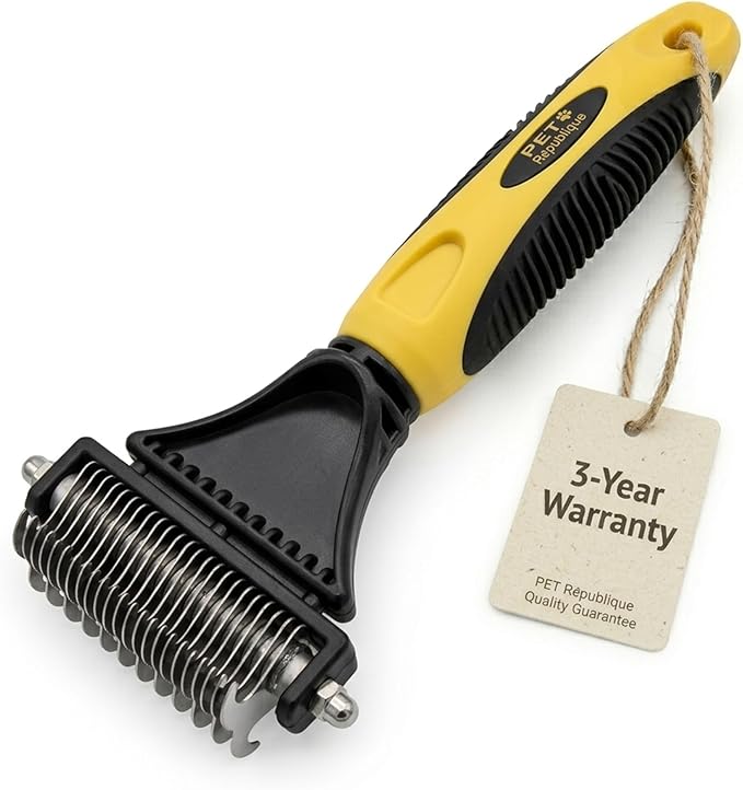 Pet Republique Matt Splitters Tool – Effective Mat Remover and De-matting Comb for Long-Haired Dogs, Cats, Rabbits – Regul...
