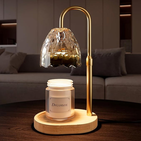 Drconox Candle Warmer Lamp with Timer Dimmable, Adjustable Height Wax Melt Warmer for Jar Candles, Birthday Gifts for Wome...