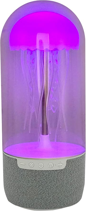 Wireless Express Jellyfish Mood Lamp with Bluetooth Speaker, Color Changing LED, Floating Jellyfish, Volume Control