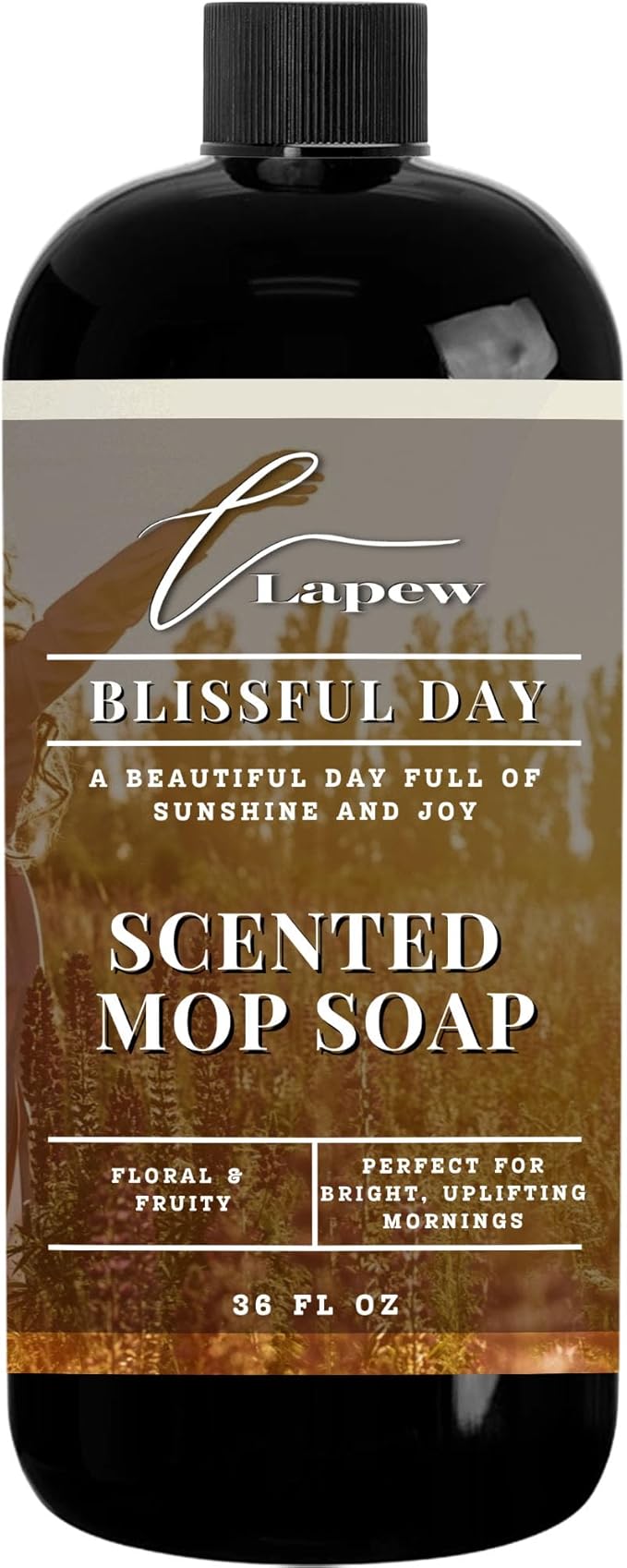 Lapew Blissful Day Scented Mop Soap - Luxury Floor Cleaner Concentrate for Mopping Tile, Laminate, Vinyl & Hardwood | Stre...