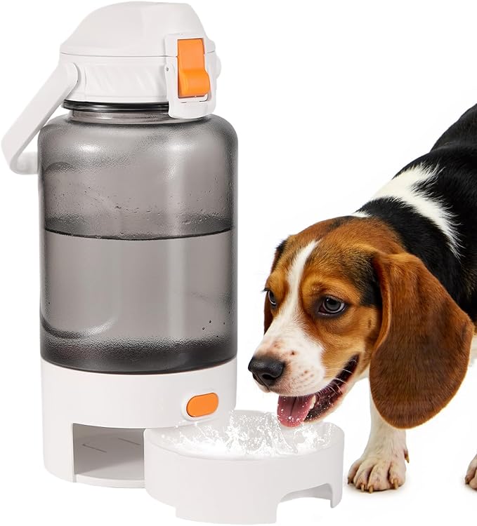 Turchongeco 50oz Outdoor Dog Water Bottle - Leakproof Pet & Human Water Dispenser with Handle, Portable for Travel, Hikin...
