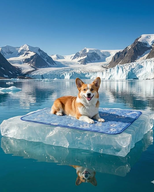 Neuqiho Dog Cooling Mat, 28x22in Pressure Activated Cooling Pad for Small Dogs & Cats, Durable Scratch-Resistant Pet Chill...