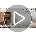 King Linens 100% French Linen Throw Pillow Covers - Set of 2 - Washed Flax Decorative Ruffled Square Cushion Cover Solid C...