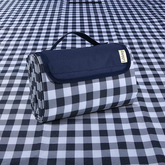 Lchkrep Picnic Blanket Beach Blankets 80"x60" Large Sandproof Waterproof Camping Portable Travel Blanket Play Mat for Outd...