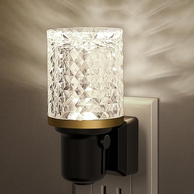 JandCase LED Night Light, Dimmable Night Lights Plug into Wall, Modern Nightlight with Auto On Off Light Sensor, 5000K Day...