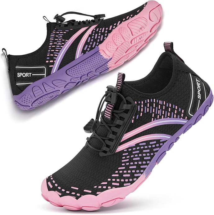 ATHMILE Hiking Barefoot Water Shoes for Women Men Beach Swim Aqua Pool River Quick Dry Athletic Wide Toe Outdoor Sport Kay...