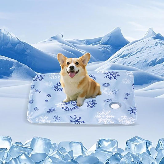 Cooling Mat for Dogs - 2025 Upgraded 20"x16" Washable Pet Cooling Pad for Cats, Non-Slip Kennel Bed for Summer, Portable I...