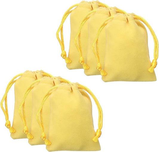 HARFINGTON 20pcs Velvet Gift Bags 2" x 2.8" Drawstring Jewelry Pouches Reusable Gift Packaging Storage Bags with Drawstrin...