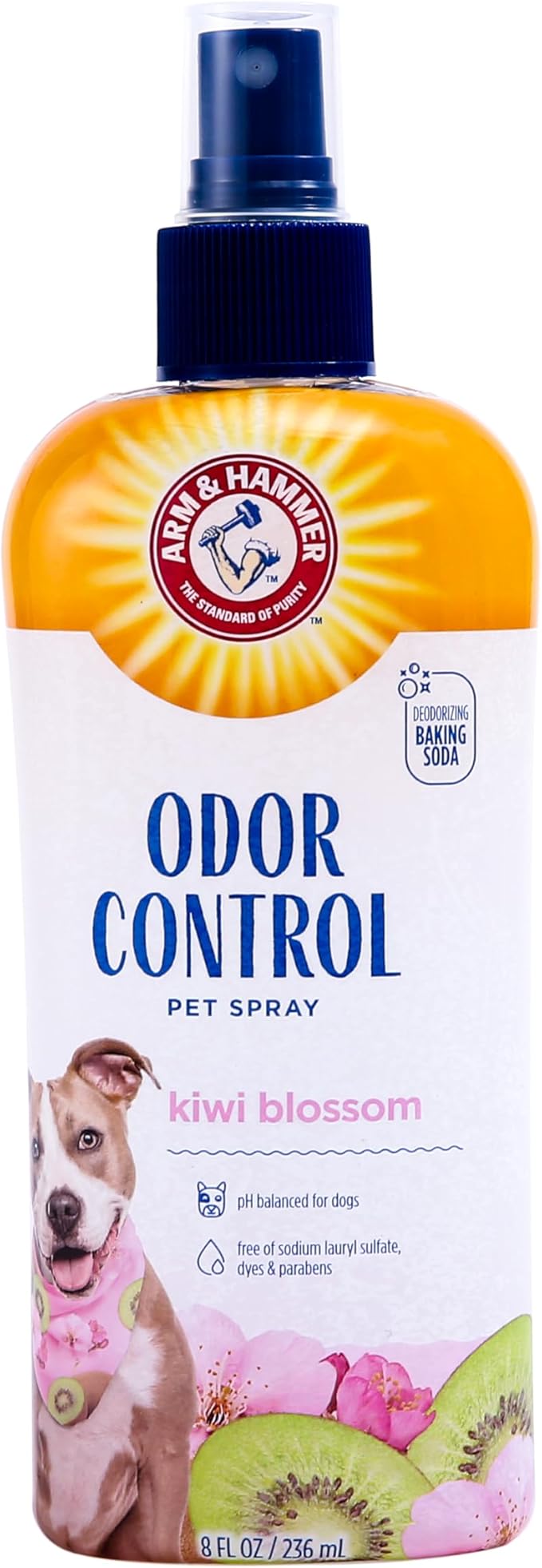 Arm & Hammer for Pets Super Deodorizing Dog Spray with Baking Soda for Odor Control, Freshens Coat Between Baths, pH Balan...