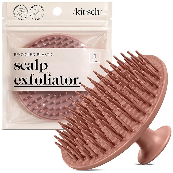 Kitsch Scalp Massager for Hair Care - Scalp Scrubber, Shampoo Brush & Exfoliator for Scalps- Hair Scrubber for Relaxing Ba...