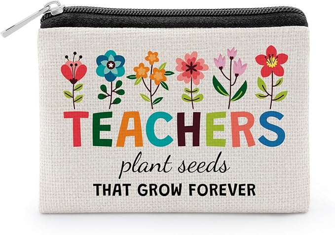 Teacher Appreciation Gifts for Women Best Teacher Gifts Coin Purse Thank You Gift for Teachers Daycare Teachers Gift Teach...