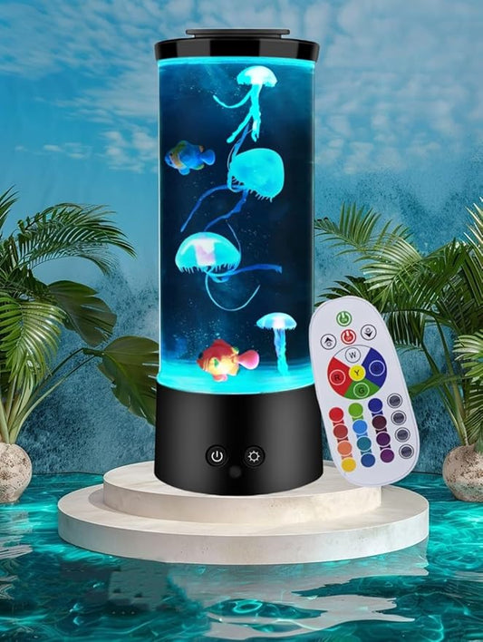 ORDERSOON Jellyfish Lamp with 16 Colors Changing for Relax Mood Light Gift with USB for Kids Men Women for Home Decoration…